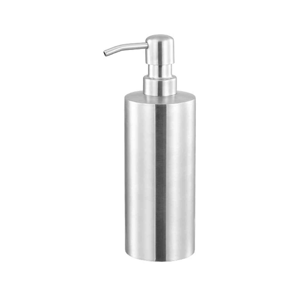 Soap Dispenser 500ml Stainless Steel Pump Silver Bathroom Liquid Container