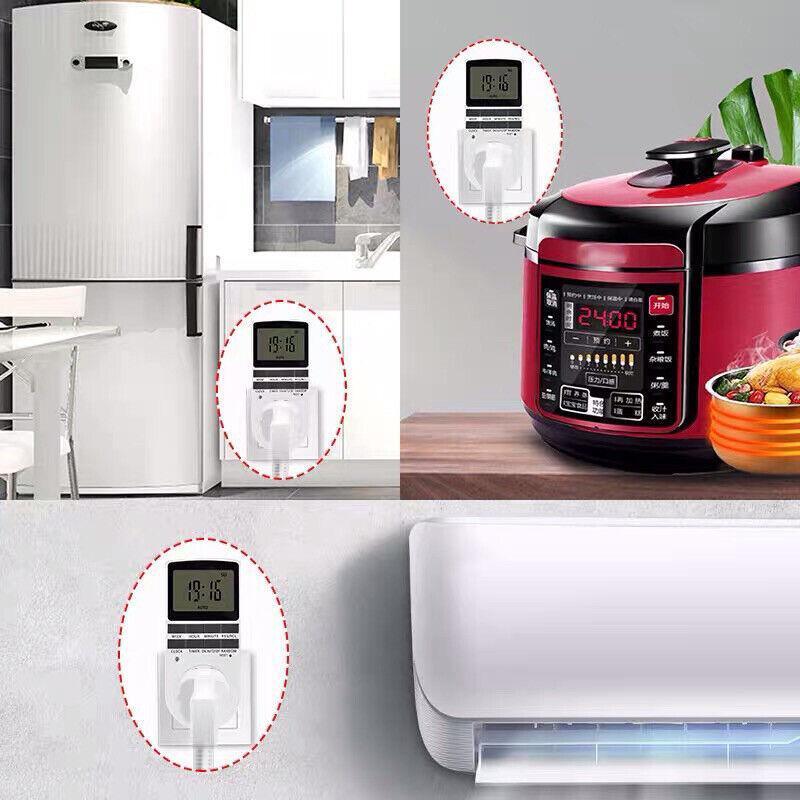 240V Digital Programmable Timer Switch Plug In Socket Power Clock AU Plug