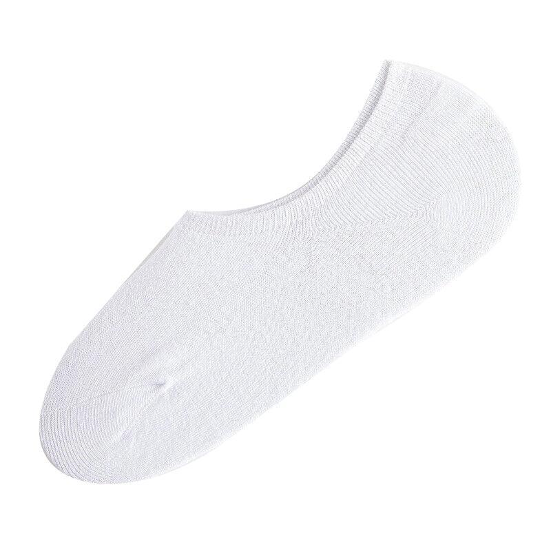 5 Pairs No Show Liner Socks Non Slip Cotton Low Cut Invisible Unisex Footies - White+Light Grey+Dark Grey+Navy*2
