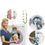 Locks Sock Tidy Clips Rope Storage Hangers Closet Organizer Laundry Helper - Blue