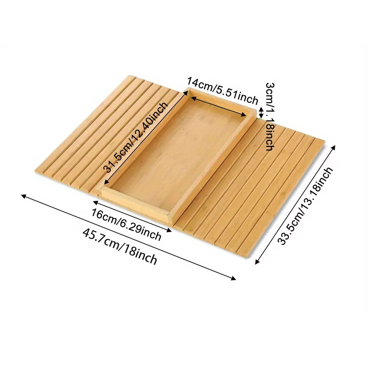 Sofa Armrest Foldable Tray Organizer Dinner Plate Storage Tray Multi-purpose