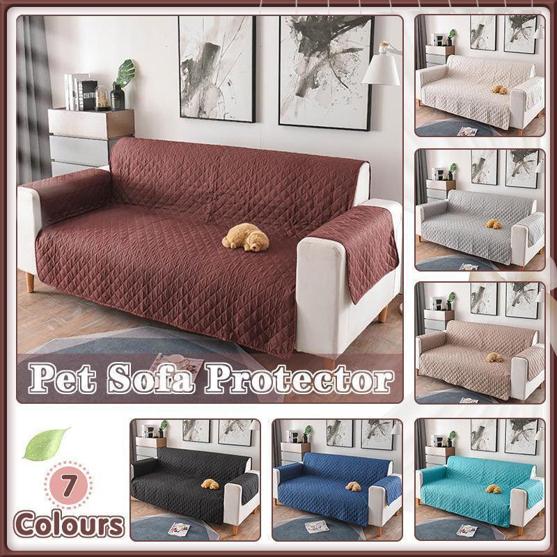 190x195cm Seater Pet Sofa Protector Cover Quilted Couch Covers Lounge Slipcover - Blue
