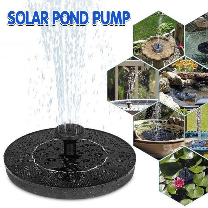 2022 Outdoor Solar Powered Floating Bird Bath Water Fountain Pump Garden Pond Au