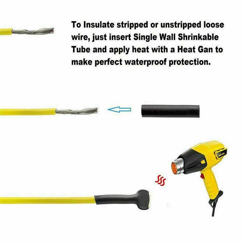 310 Piece Waterproof Heat Shrink Solder Wire Connector Sleeve Terminal Kit