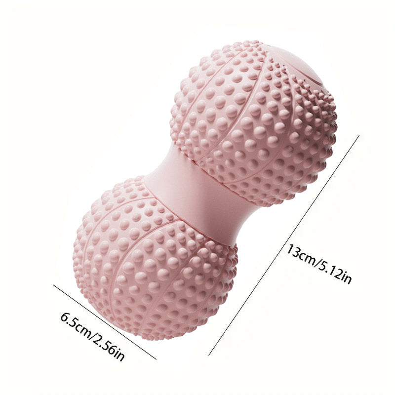 Peanut Massage Ball Foot and Muscle Relaxation Yoga Fitness Massage Tool - Pink