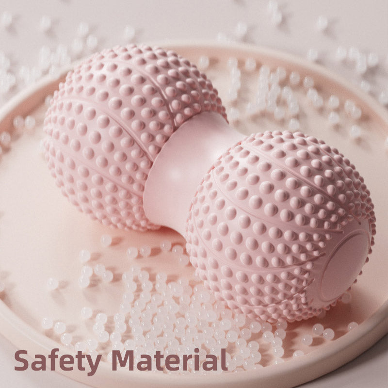 Peanut Massage Ball Foot and Muscle Relaxation Yoga Fitness Massage Tool - Pink