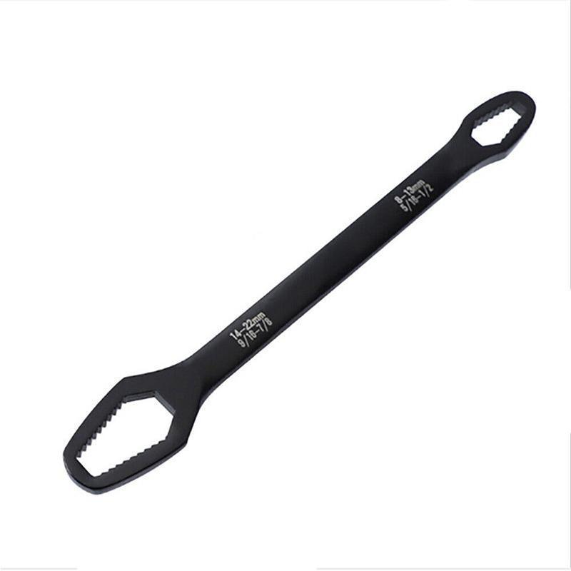 Universal Plum Screw Nuts Wrench 8-22mm Double Head Ratchet Spanner Repair Tools