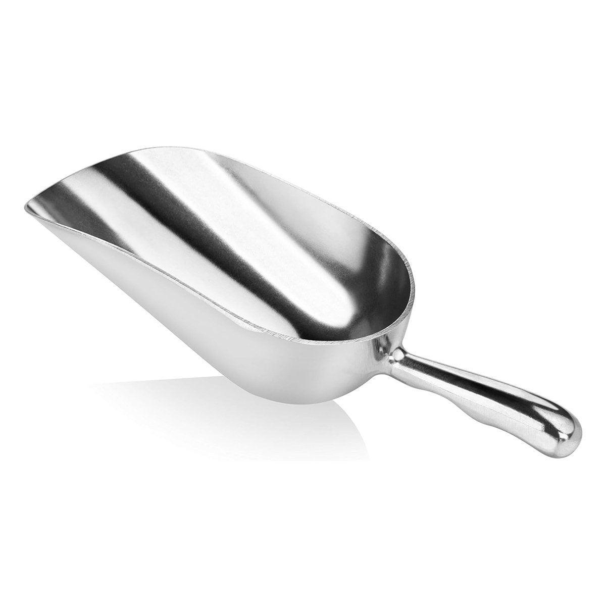 4 Sizes Aluminum Alloy Ice Shovel Flour Rice Scoop Multipurpose Kitchen Tool - M
