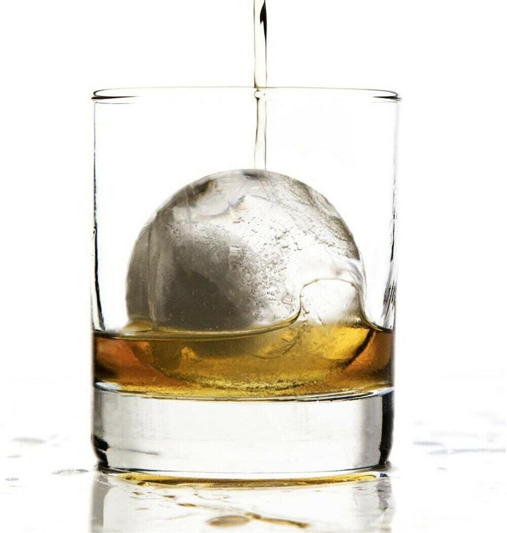 4Pcs Large Ice Ball Maker Big Silicone Mold Sphere Whiskey Round Mould Diy 5Cmau
