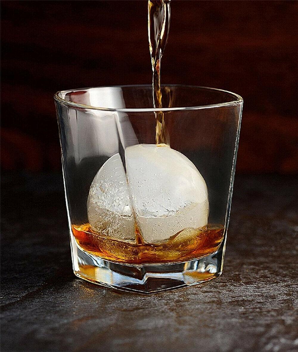 4Pcs Large Ice Ball Maker Big Silicone Mold Sphere Whiskey Round Mould Diy 5Cmau