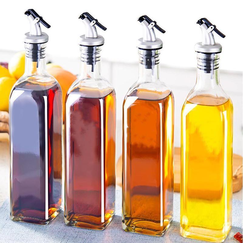 250/500ml Olive Oil Vinegar Pourer Dispenser Glass Bottle Kitchen Tools Cooking - 1 PCS/500 ML