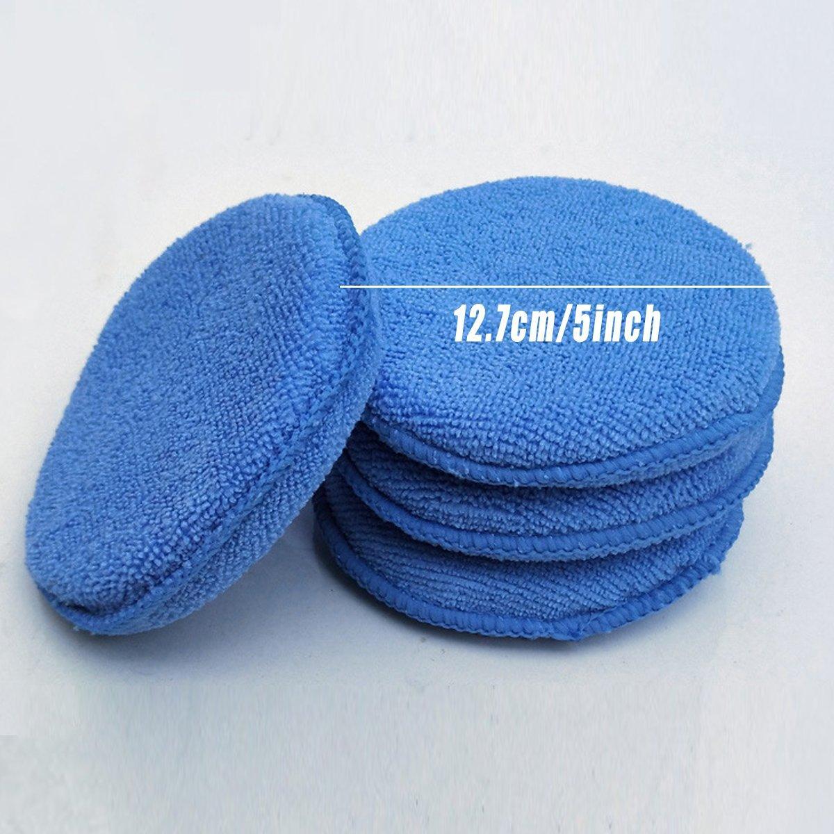 10pcs Car Waxing Sponge Polishing Pads Car Wash Sponges for Crystal Coating