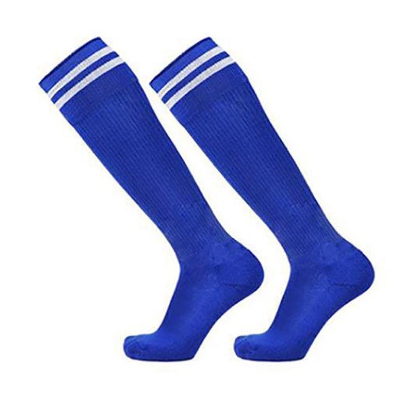 Mens Womens Sports Breathable Tube Long High Socks Knee Warm Casual Footy Soccer - Orange