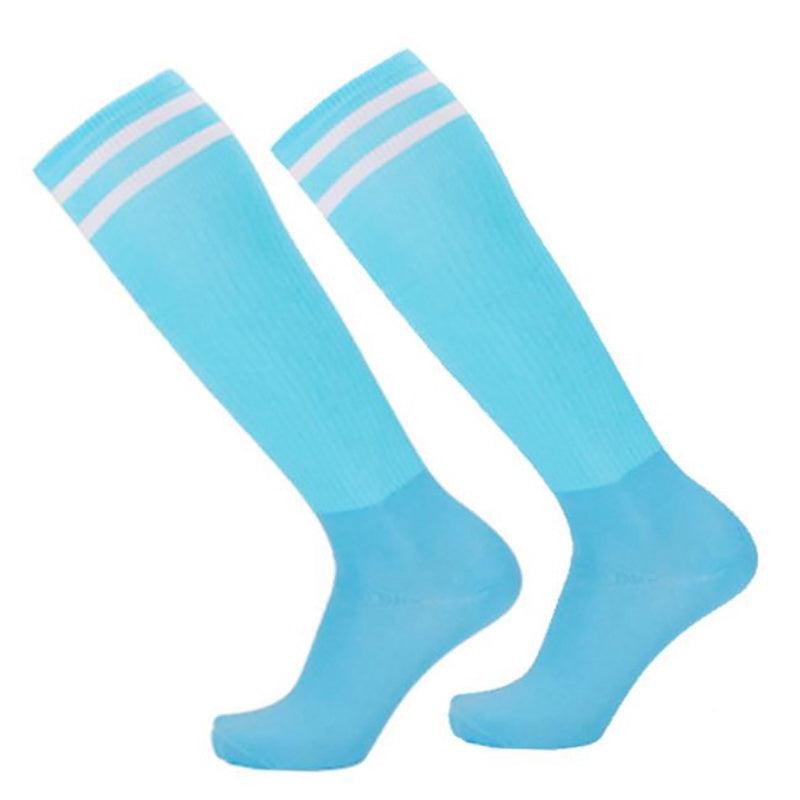 Mens Womens Sports Breathable Tube Long High Socks Knee Warm Casual Footy Soccer - Orange
