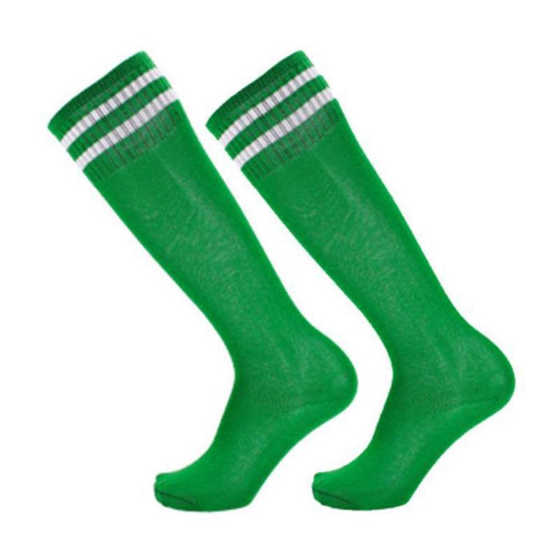 Mens Womens Sports Breathable Tube Long High Socks Knee Warm Casual Footy Soccer - Yellow
