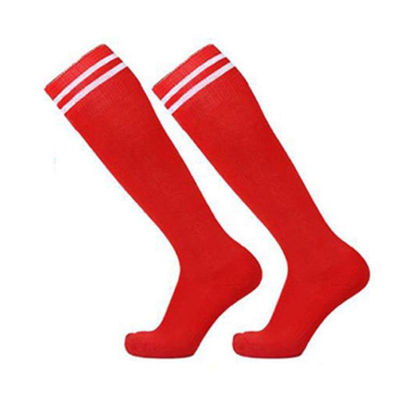 Mens Womens Sports Breathable Tube Long High Socks Knee Warm Casual Footy Soccer - Yellow