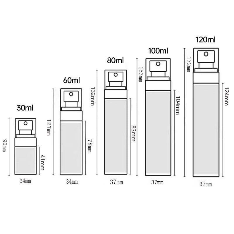10pcs Small Empty Spray Bottles for Disinfectant Fine Mist Travel Dispense - Spray-Bottle-10pcs-120ml