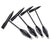 Welding Chipping Hammer Spring Handle Hold Heart Cleaning Harden DIY Metal Black - 670g