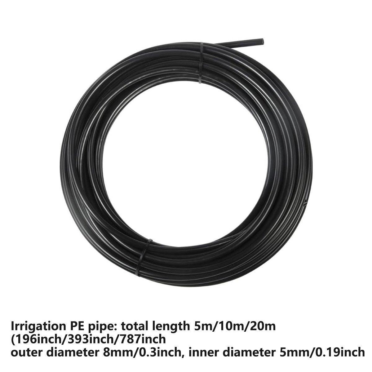 5M 10M 20M Garden Watering System Adjustable Spray Irrigation Hose Sprinkler - 5m