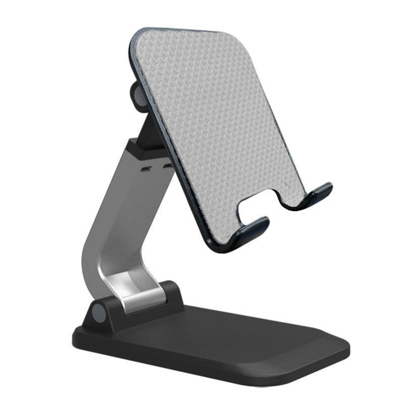Adjustable Foldable Tablet Stand Desktop Holder Mount Mobile Phone iPad iPhone - White