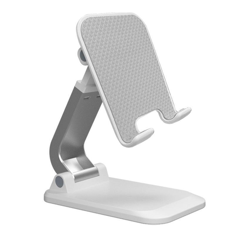 Adjustable Foldable Tablet Stand Desktop Holder Mount Mobile Phone iPad iPhone - White