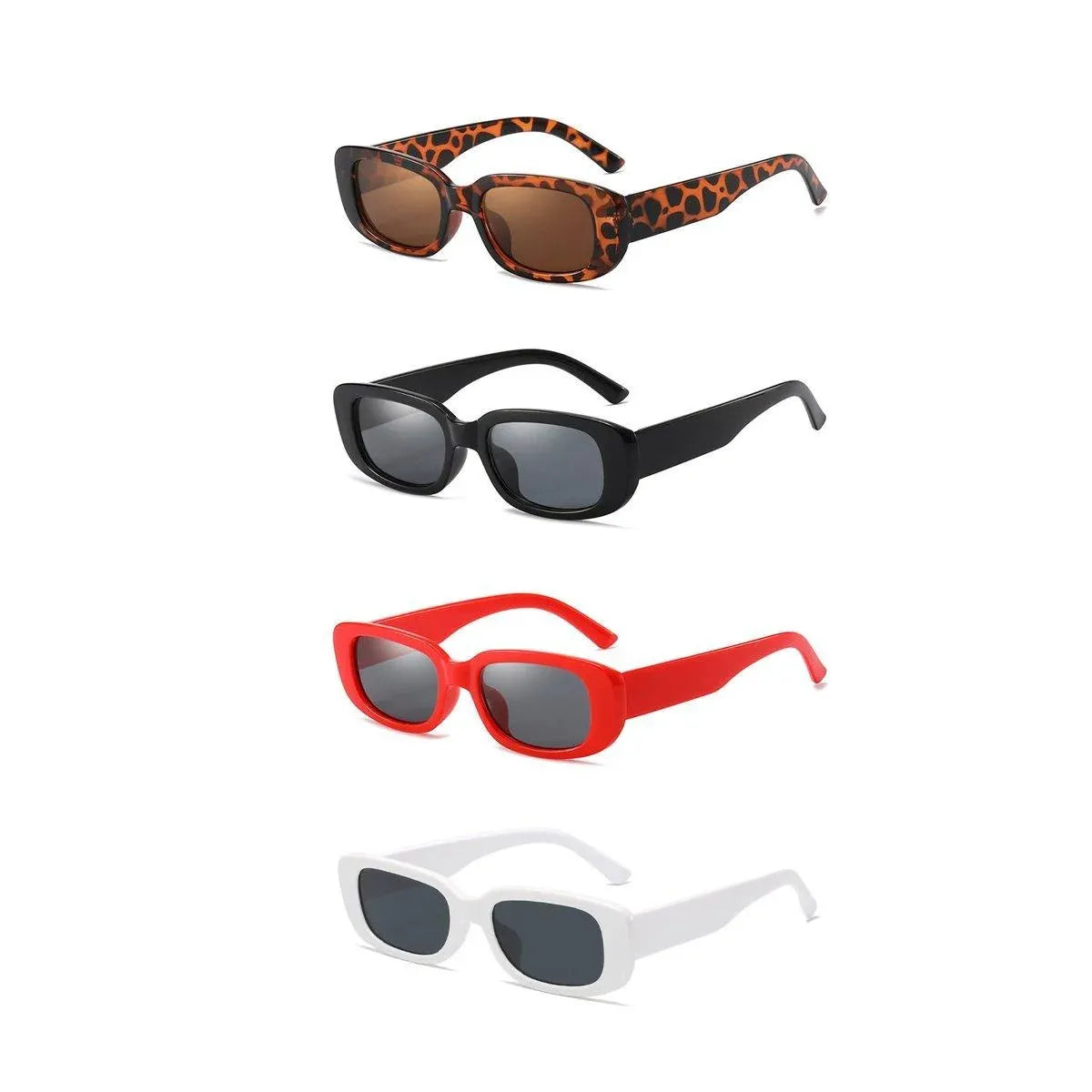 4-Piece Small Square Sunglasses Set in Four Colours