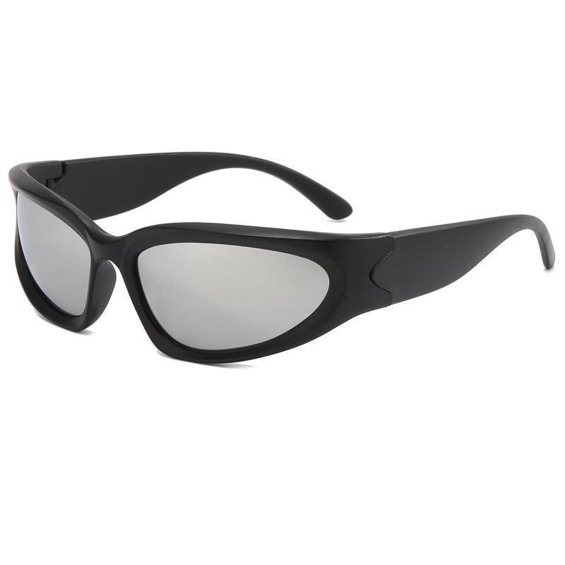 Men Sunglasses Polarized Glasses Driving Sports Outdoor Sport Fishing Eyewear - Sliver/Black