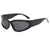 Men Sunglasses Polarized Glasses Driving Sports Outdoor Sport Fishing Eyewear - Black/Dark Grey