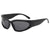 Men Sunglasses Polarized Glasses Driving Sports Outdoor Sport Fishing Eyewear - Black/Dark Grey