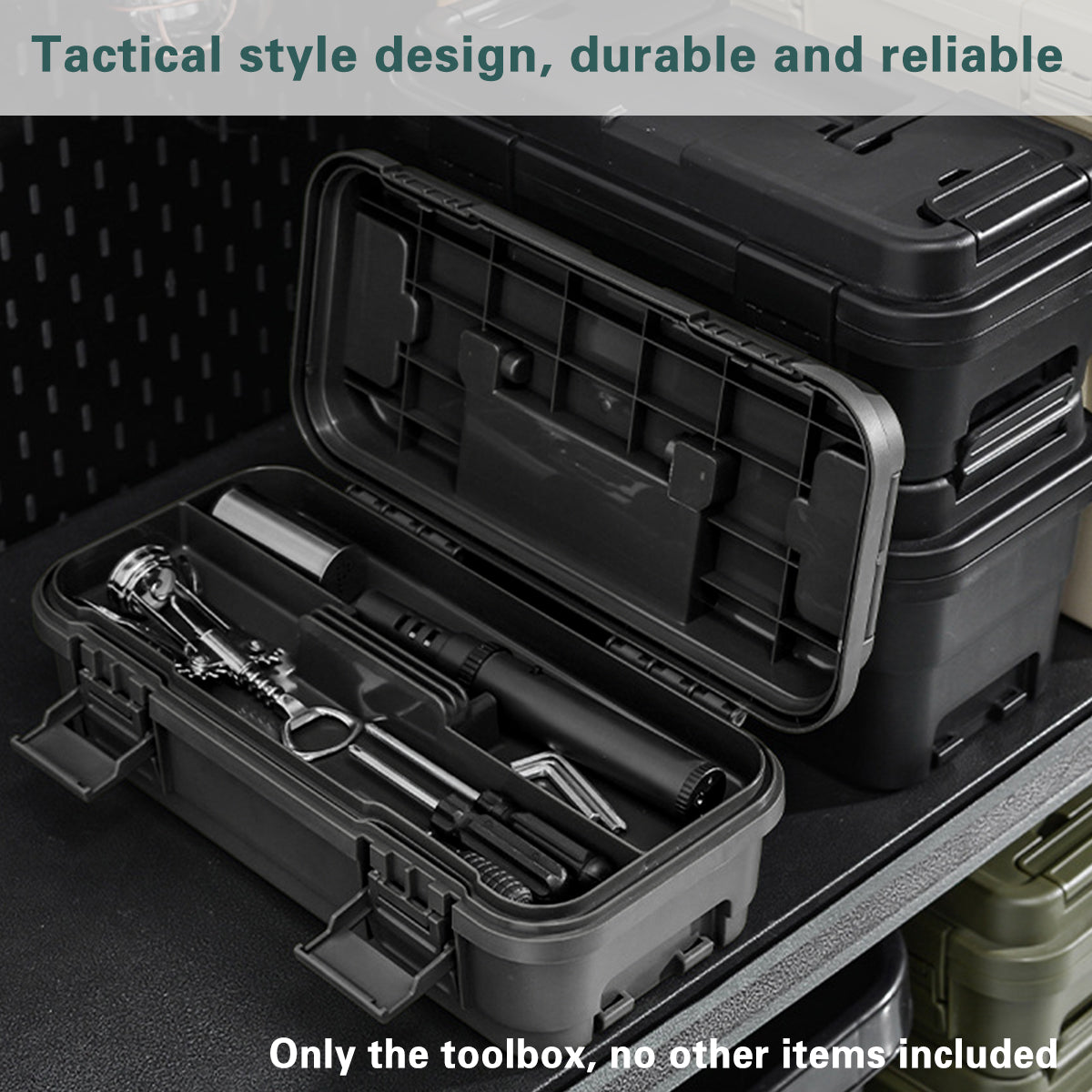 Multi Function Toolbox Household Car Storage Organizer Outdoor Hardware Case - 4L