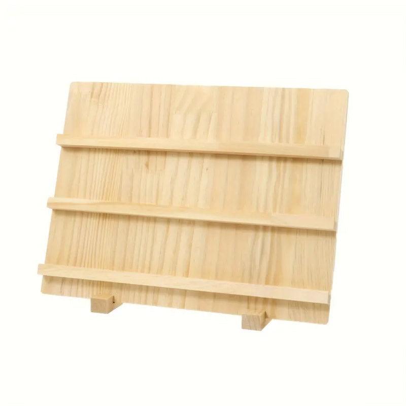 Wooden Earrings Display Rack Multi Tier Jewelry Stand Organizer Earrings Holder - 4-Tier