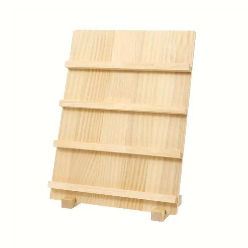 Wooden Earrings Display Rack Multi Tier Jewelry Stand Organizer Earrings Holder - 5-Tier