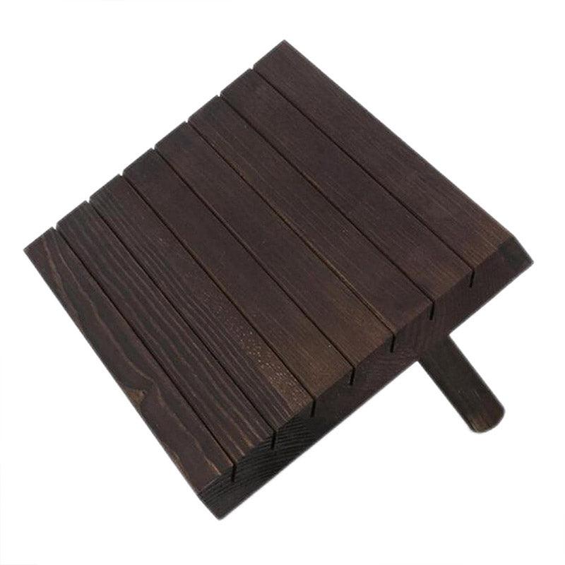 Wooden Earrings and Studs Display Rack Jewellery Organizer Stand 7 Slots Storage - Beige