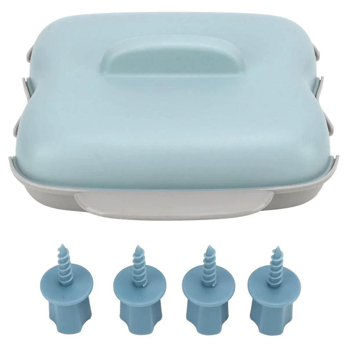 Microwave Corn Steamer Box Kitchen Cooking Tool Fast Heat Resistant Container - Blue