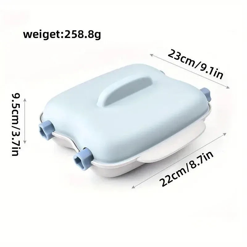 Microwave Corn Steamer Box Kitchen Cooking Tool Fast Heat Resistant Container - Blue