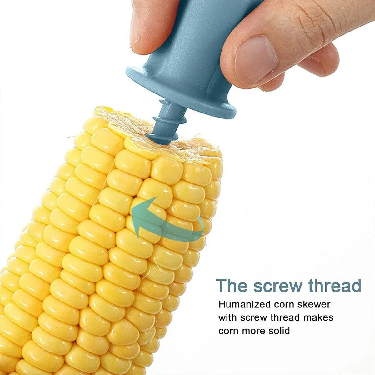 Microwave Corn Steamer Box Kitchen Cooking Tool Fast Heat Resistant Container - Blue