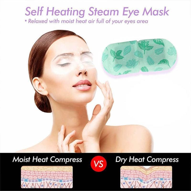3Pcs Steam Warm Eye Pad Mask Relieve Fatigue Over Worked Eyes Comfortable Health