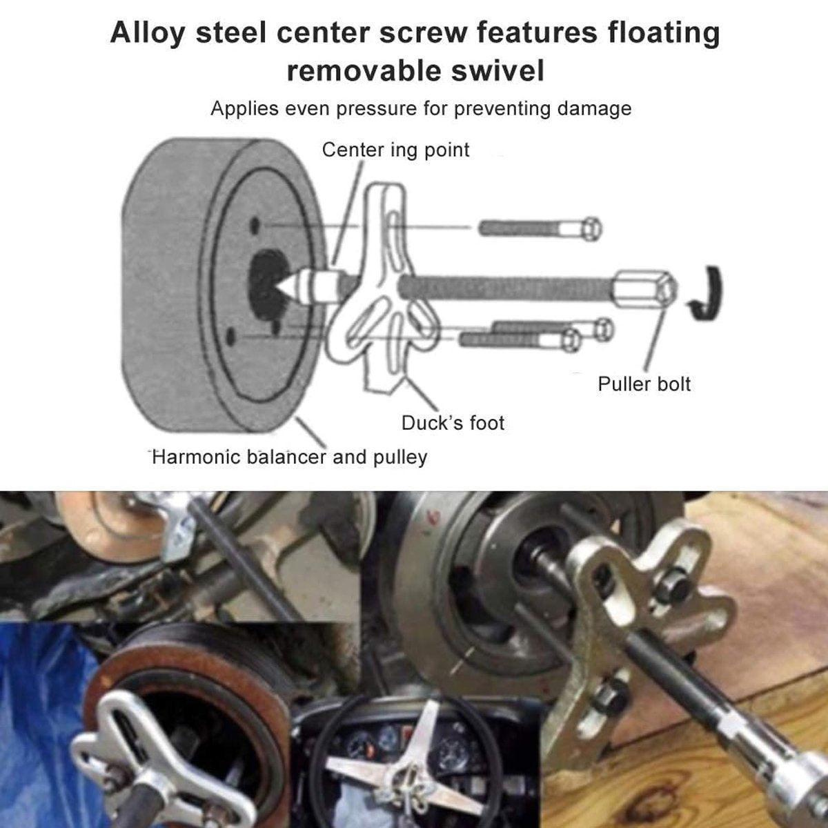 13 Piece Steering Wheel Removal Tool Kit Automotive Repair Disassembly Set