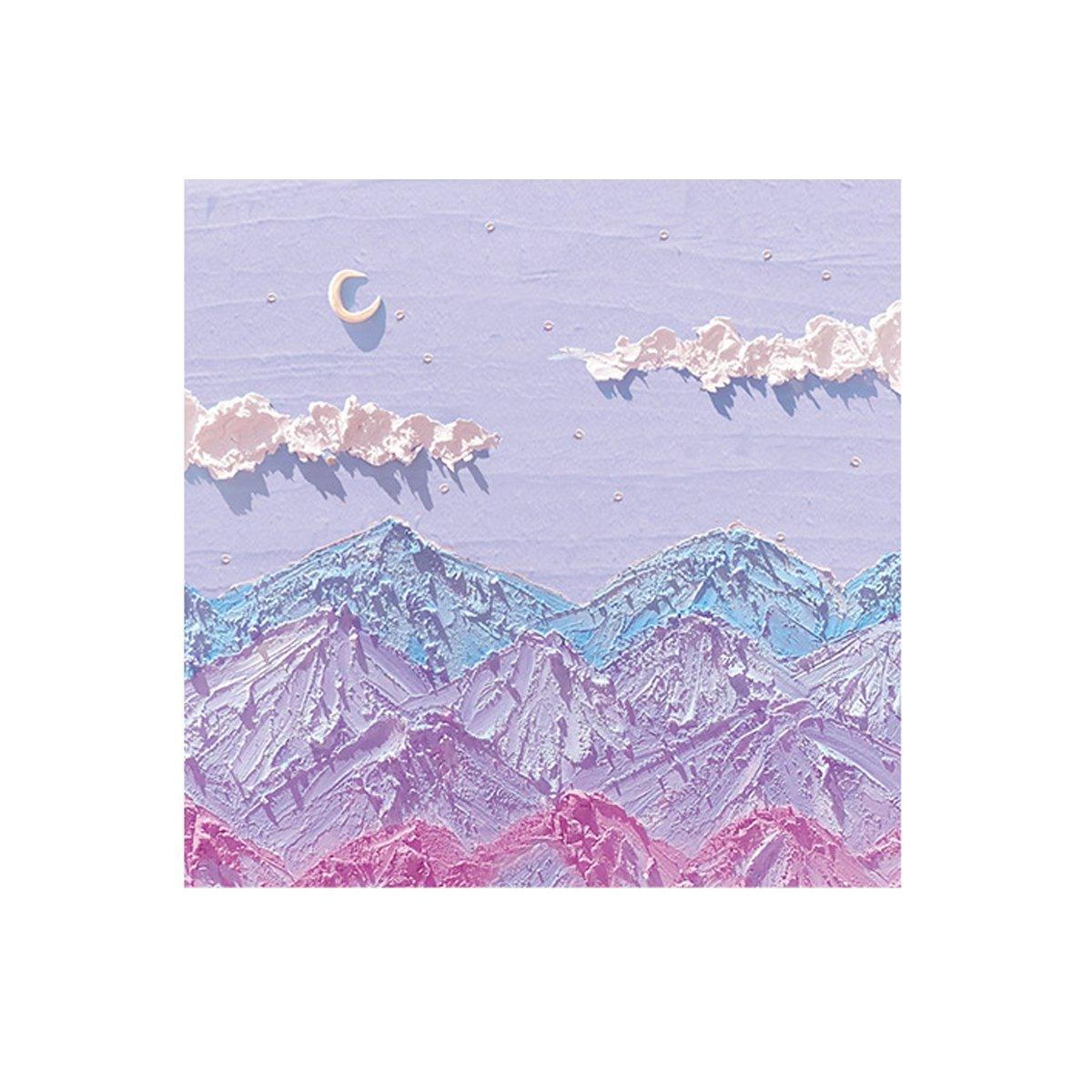 800 Sheets Colorful Oil Painting Sticky Notes Memo Pads Self-Adhesive Notes - 4#