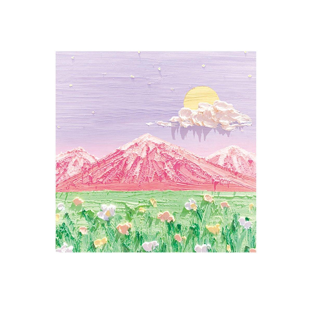 800 Sheets Colorful Oil Painting Sticky Notes Memo Pads Self-Adhesive Notes - 5#