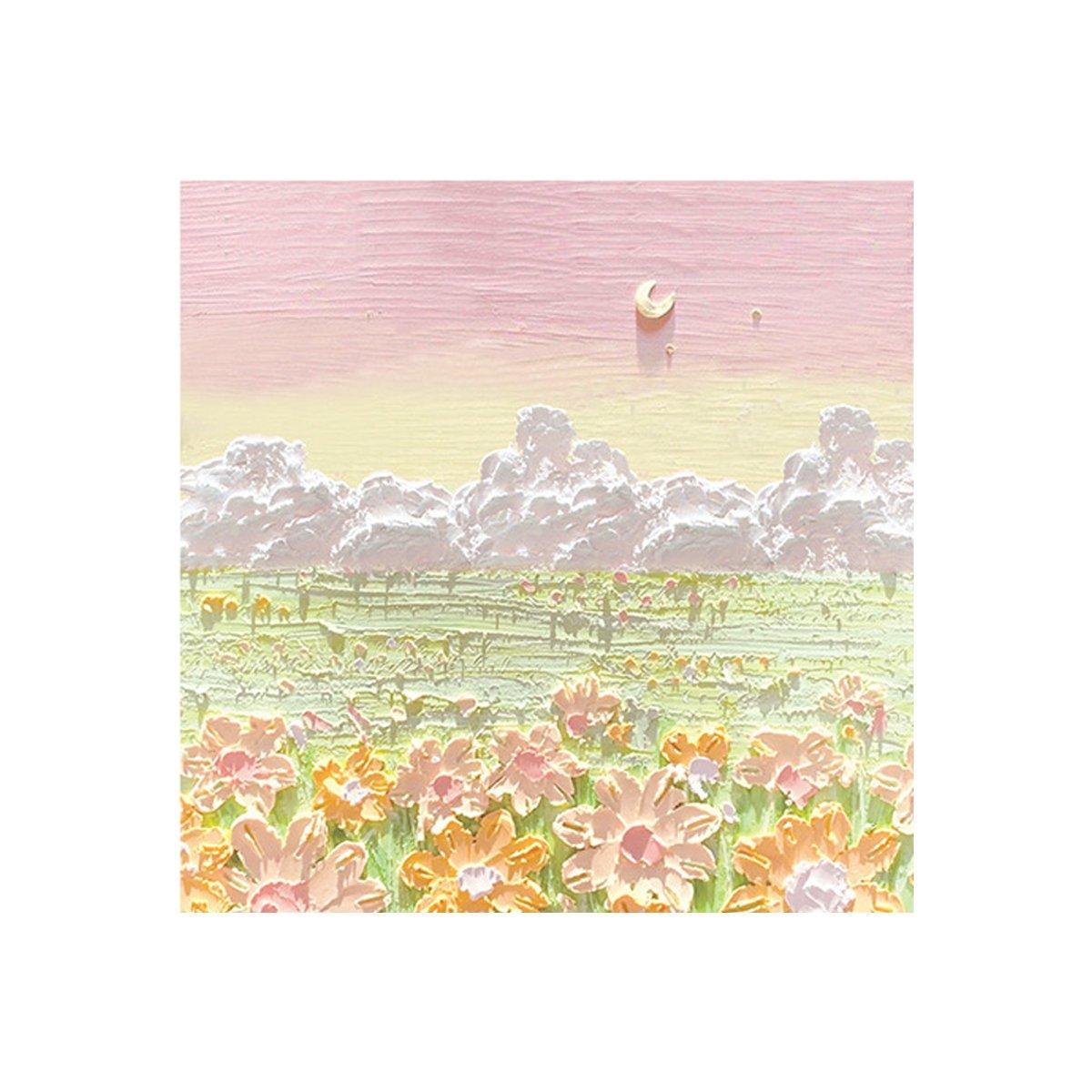 800 Sheets Colorful Oil Painting Sticky Notes Memo Pads Self-Adhesive Notes - 6#