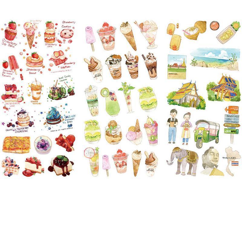 15-Style Creative Student Graffiti Sticker Set Small Fresh Sticker - O-Retro Objects