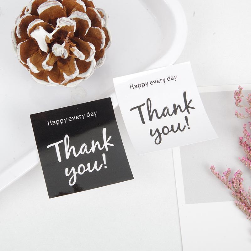 UP TO 80PCS Stickers Labels Thank You Stickers Gift Wrapping Craft Scrapbook DIY - 12*5PCS Style 4