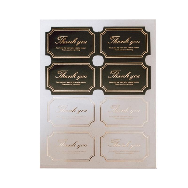 UP TO 80PCS Stickers Labels Thank You Stickers Gift Wrapping Craft Scrapbook DIY - 12*5PCS Style 4
