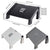 1PC Adjustable Office Foot Rest Pedal Stool Sofa Leg Support for Home or Desk Use - Grey