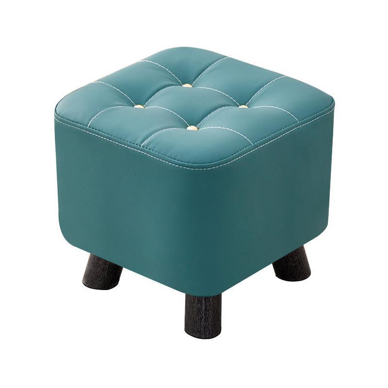 Small Stool Household Sofa Stool Shoes Changing Low Seat for Bedroom and Living - Orange