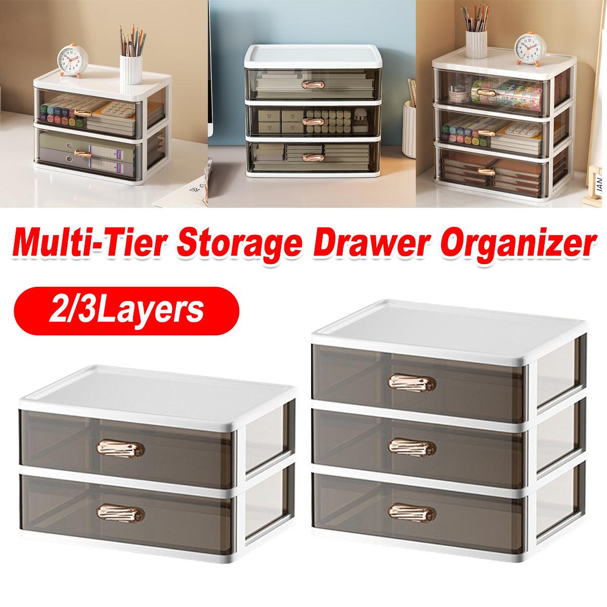 2/3 Tier Organizer Storage Shelf Multi Functional Cosmetic Bathroom Organizer Rack - Three-Layer