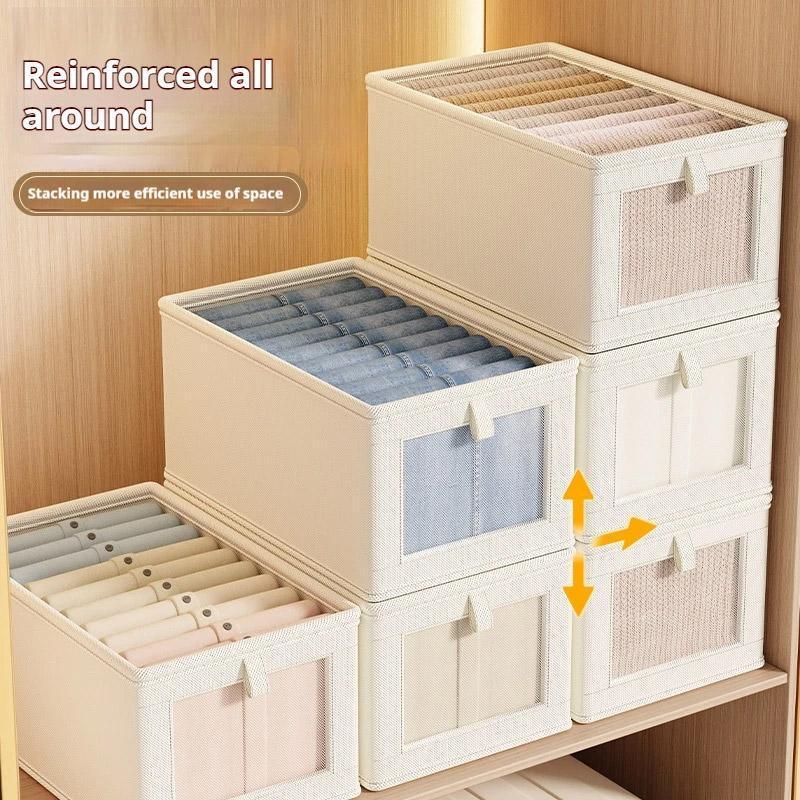 Dustproof Wardrobe Storage Box with Lid Large Clothes Organiser Container