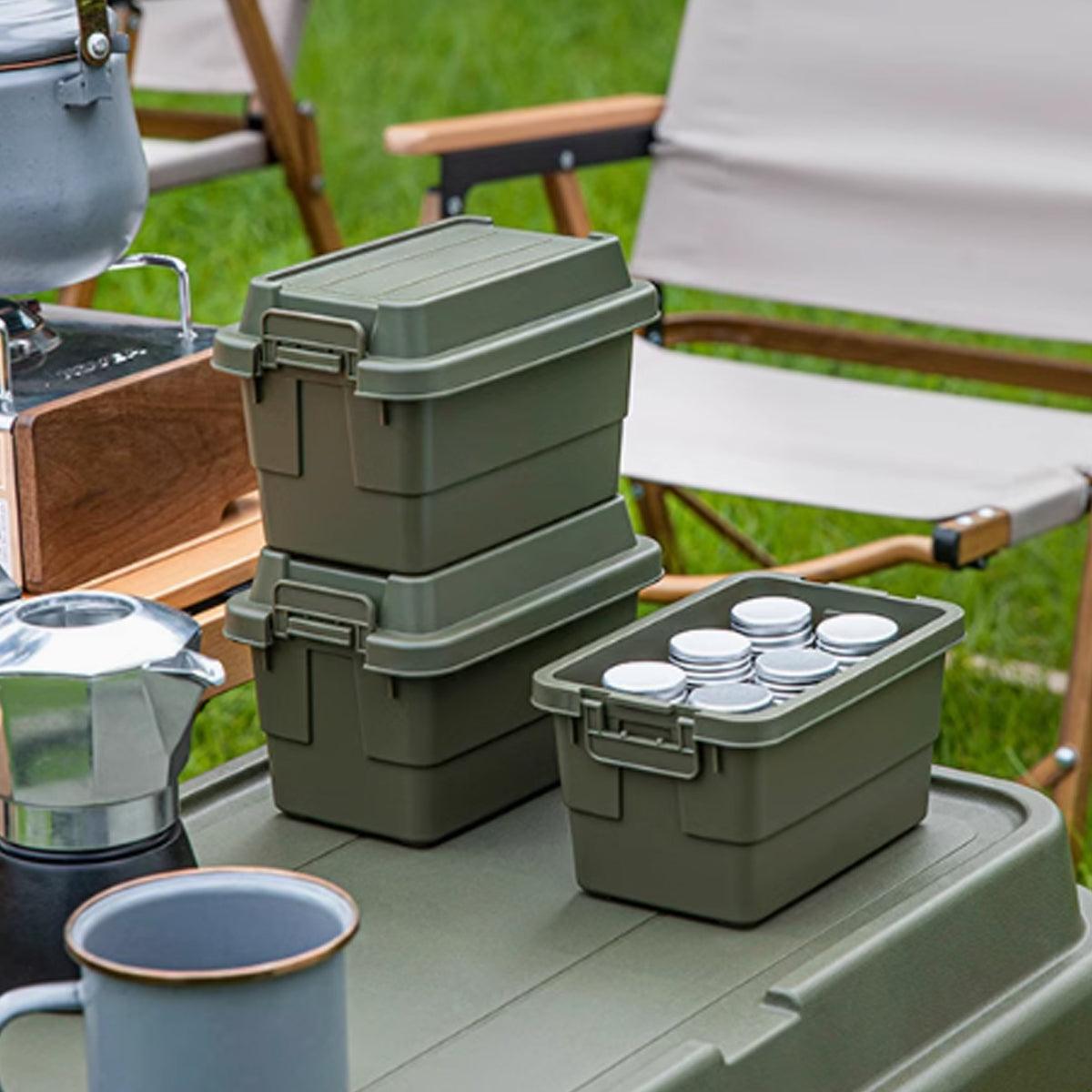 7pcs Portable Spice Bottle Set Travel BBQ Camping Storage Container Organizer