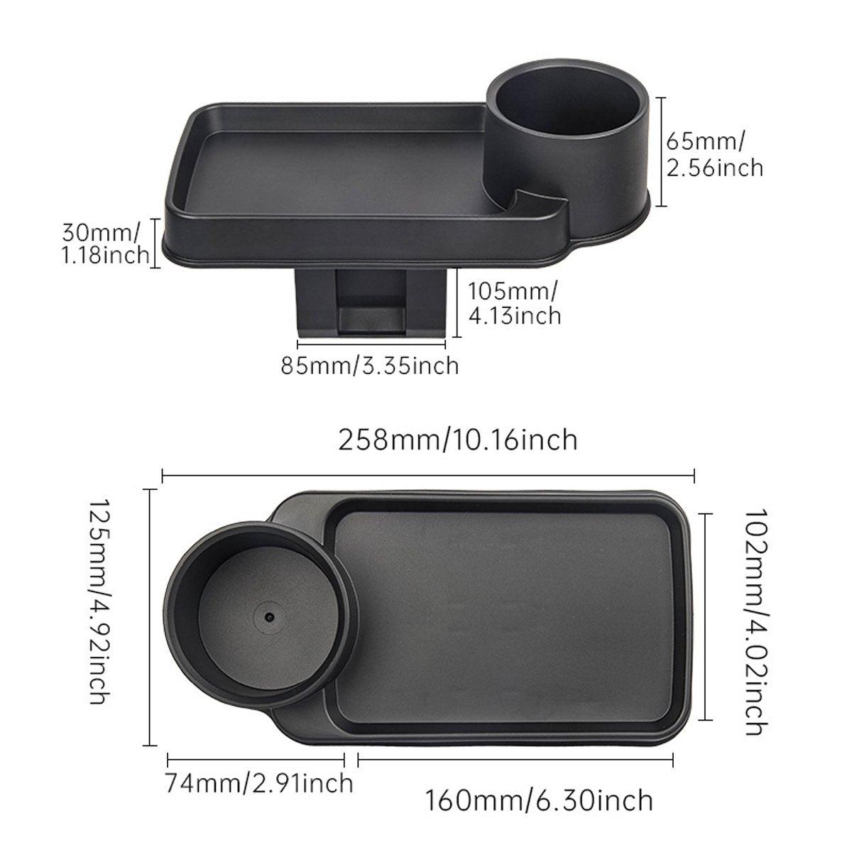 Car Storage Box Clip In Cup Holder Multifunctional Vehicle Seat Side Organizer